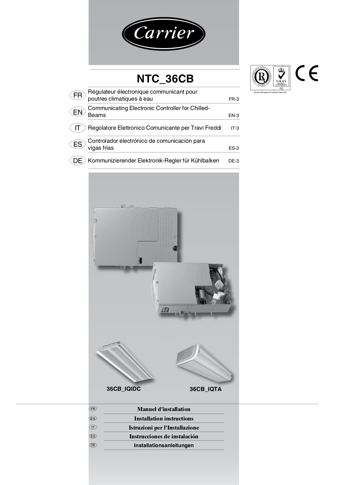 CARRIER Régulation NTC Carrier User Manual