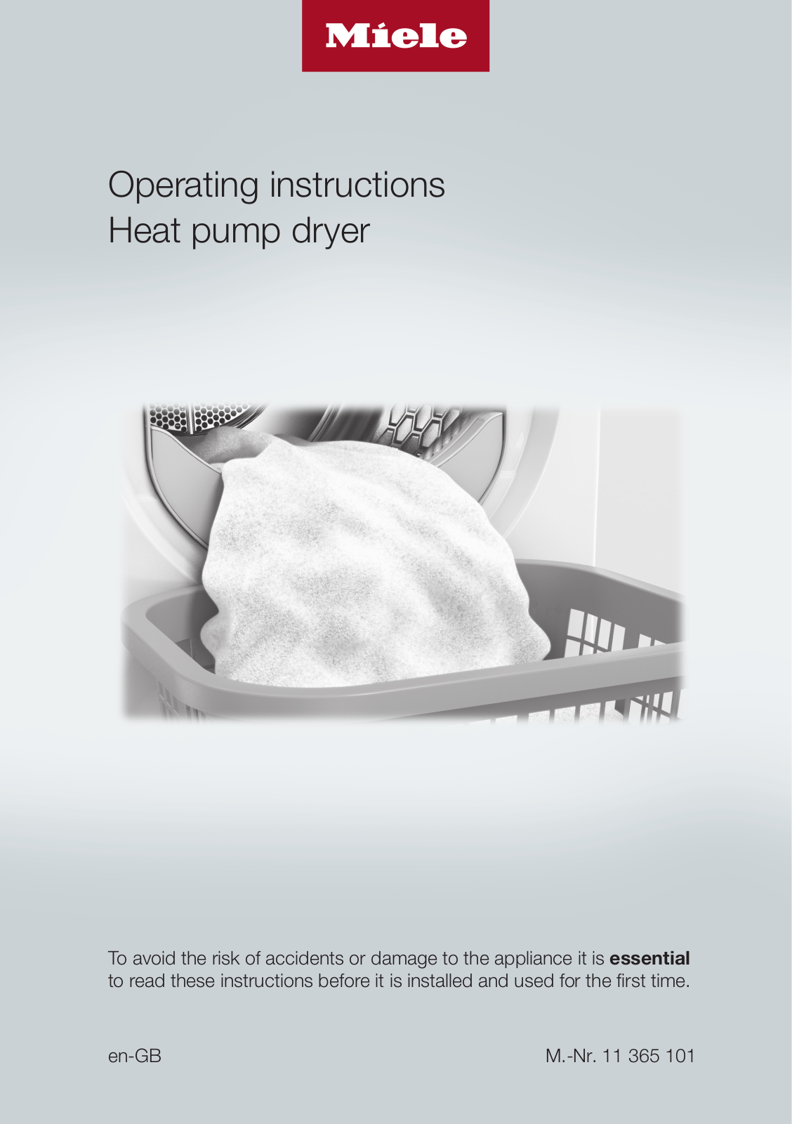 Miele TCB 140 WP Operating instructions