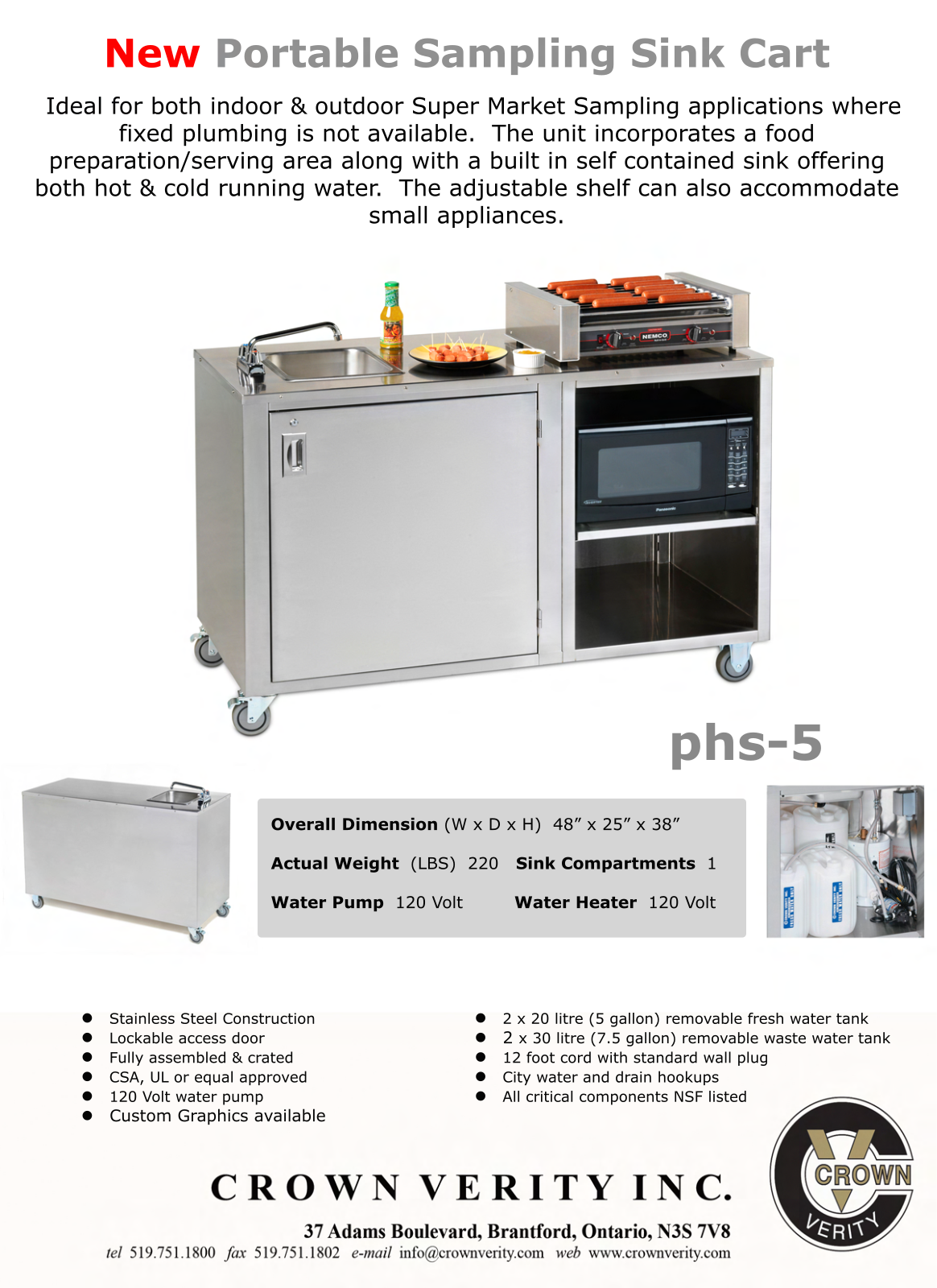 Crown Verity phs-5 User Manual