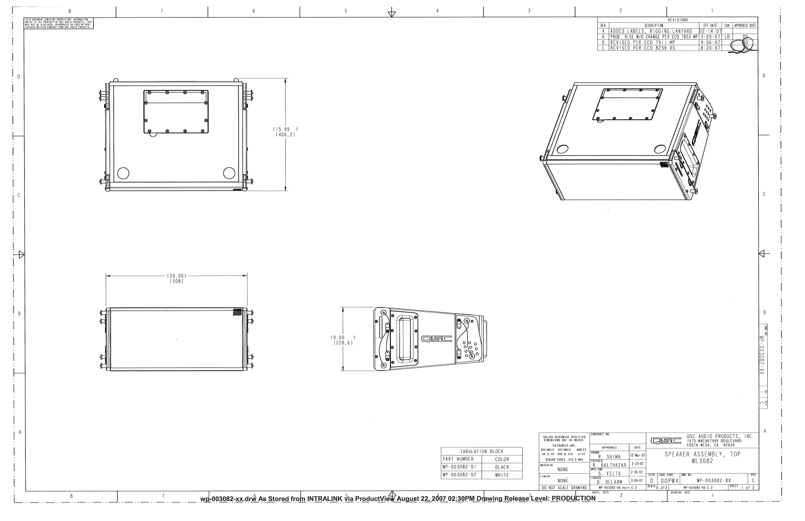 QSC wl 3082 schematic