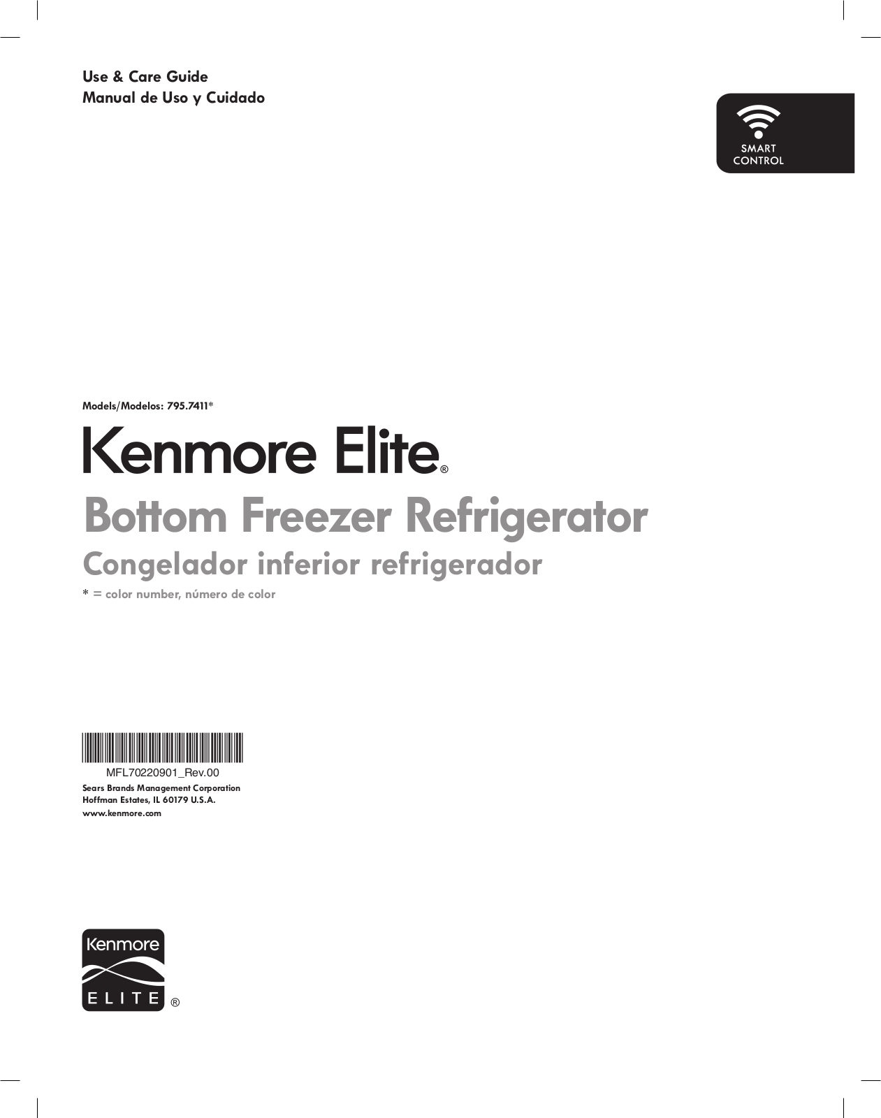 Kenmore Elite 79574113710 Owner’s Manual