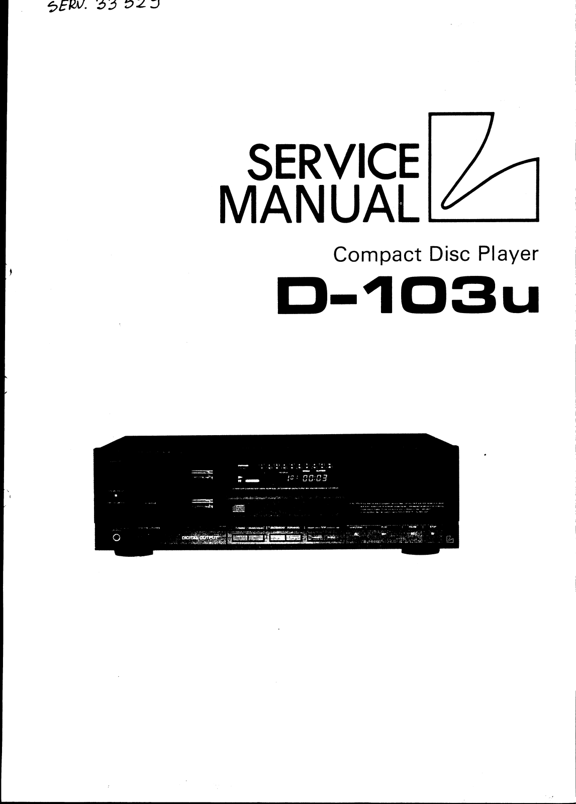 Luxman D-103-U Service manual