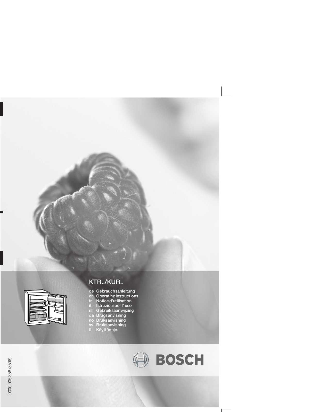 BOSCH KTR16421 User Manual