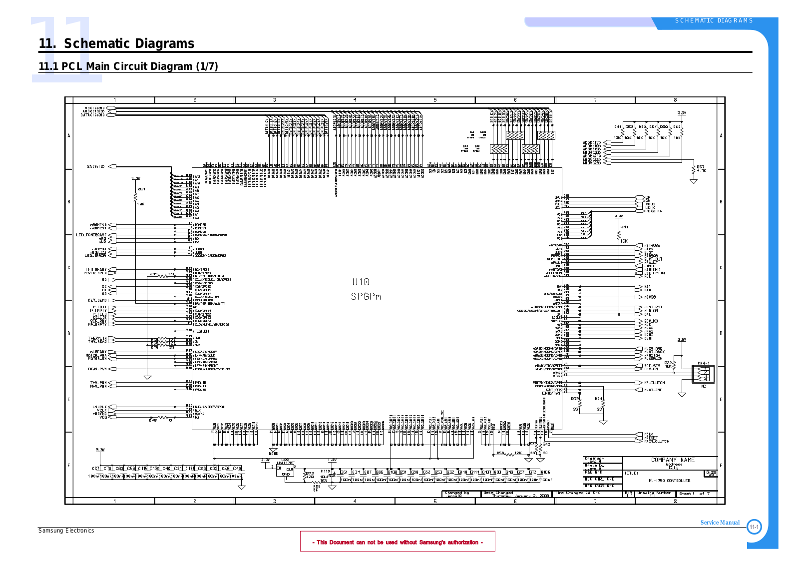 Samsung ML-1510, ML-1700 Expoioded View and Parts List