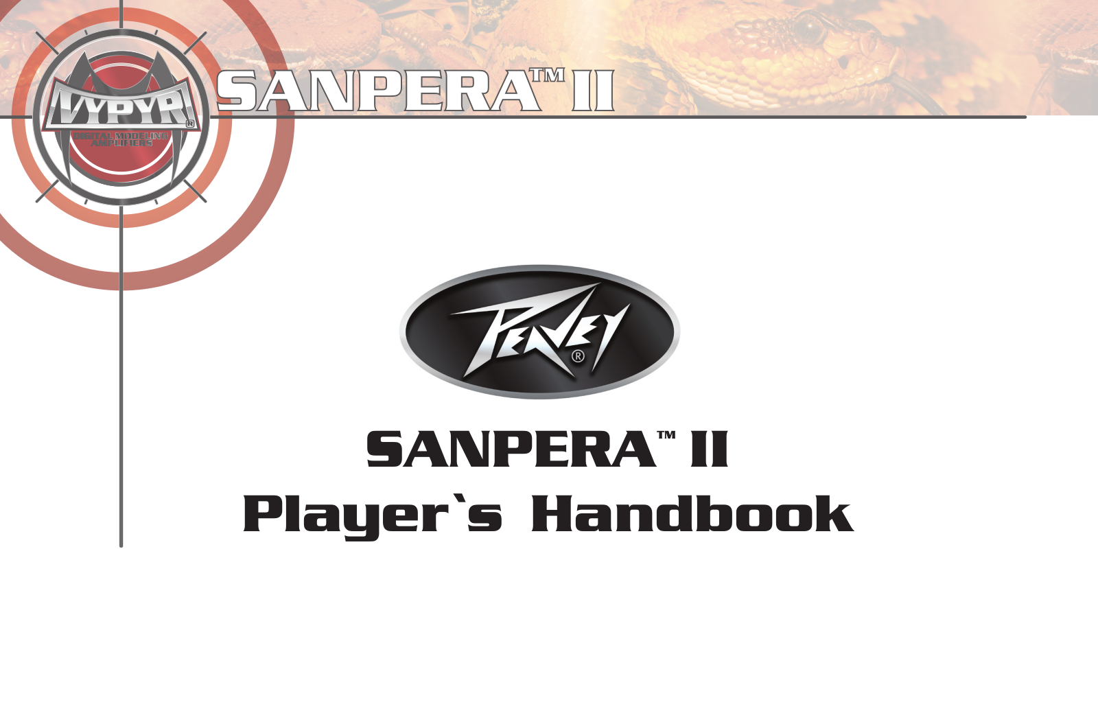 Peavey Sanpera II Player`s Handbook