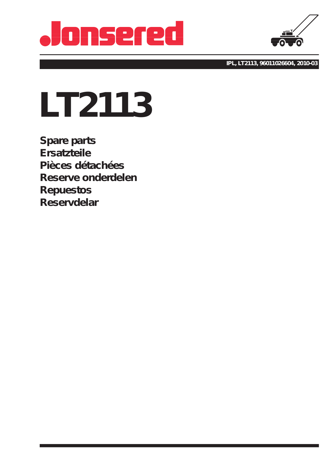 Jonsered LT2113 User Manual