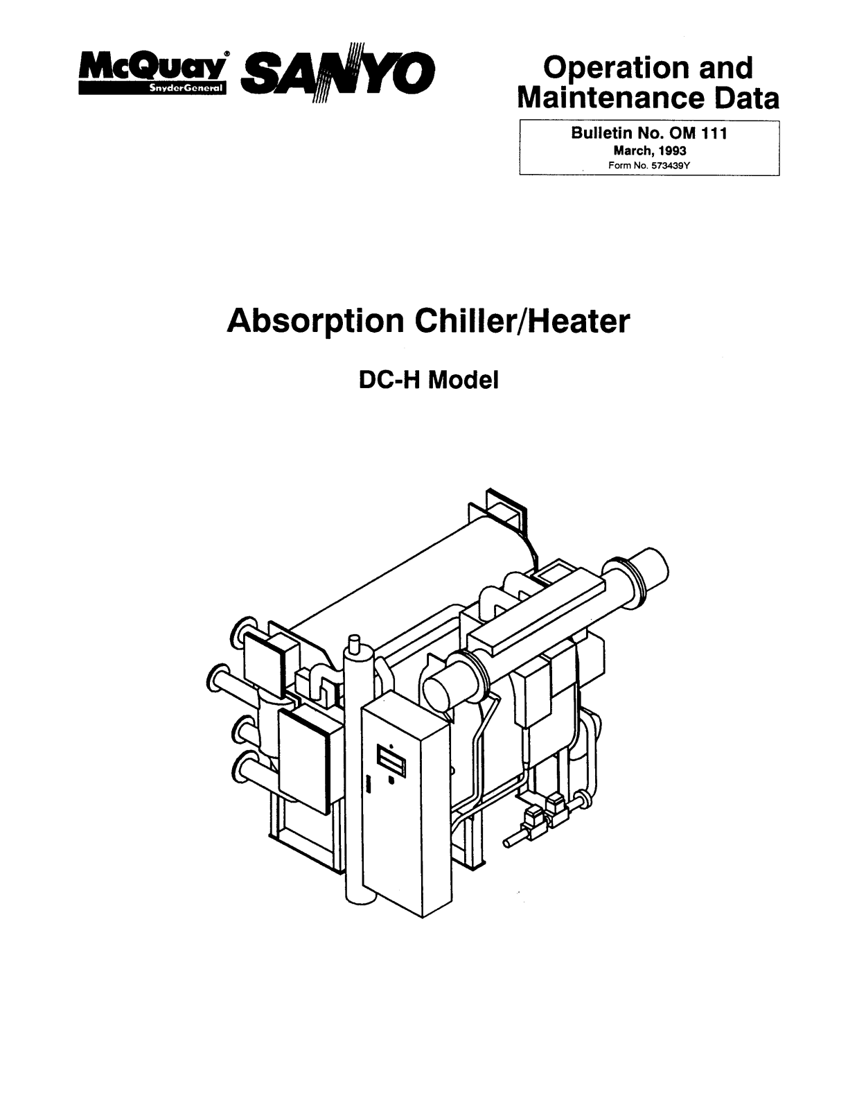 McQuay DC-H Installation  Manual