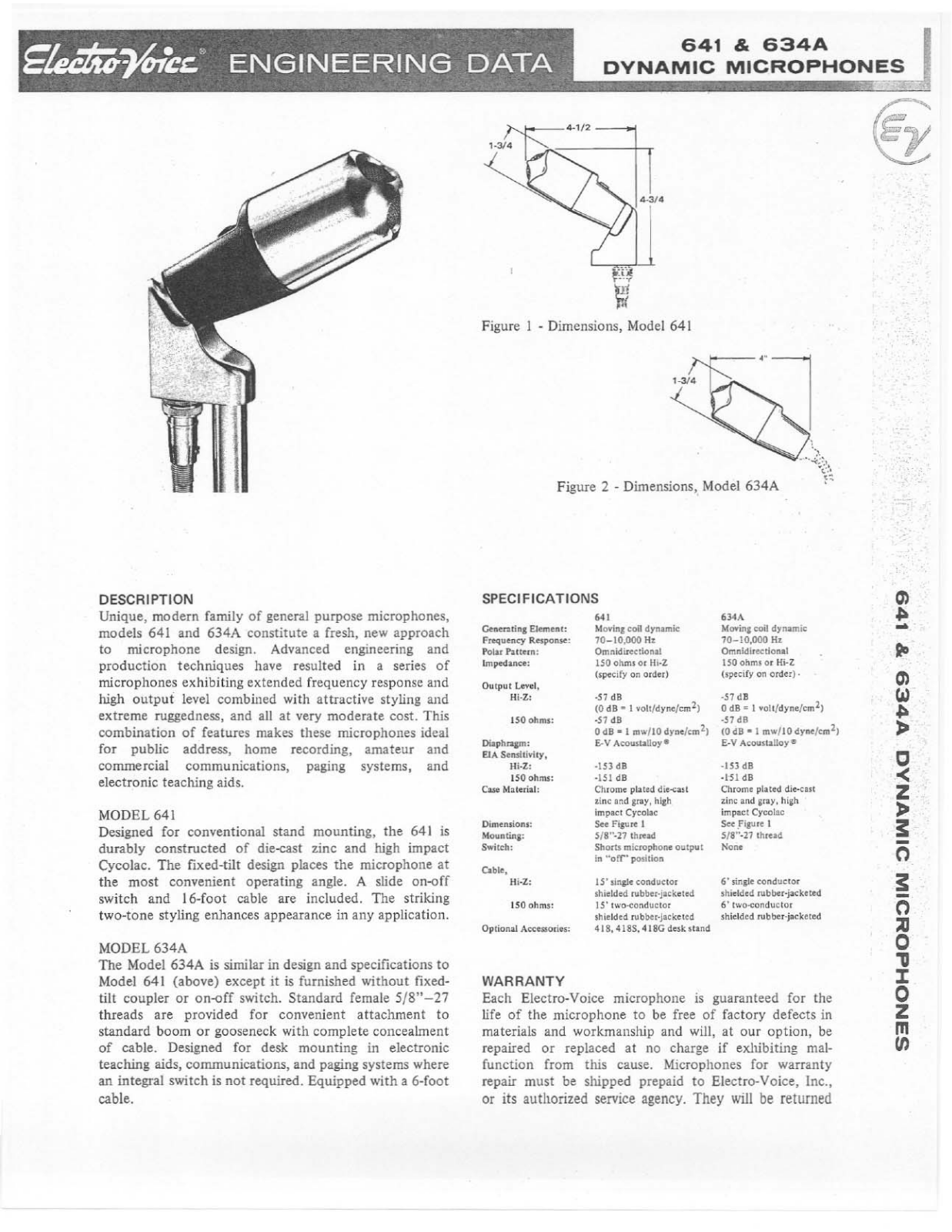 Electro-Voice 641 User Manual