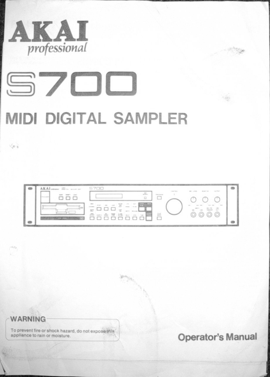 Akai S700 User Manual
