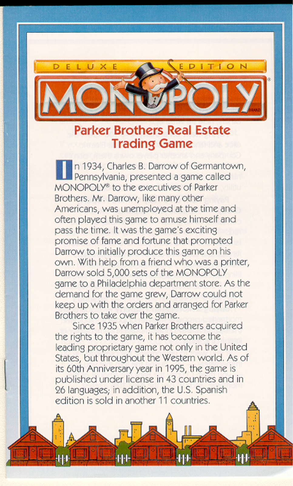 HASBRO Deluxe Monopoly User Manual