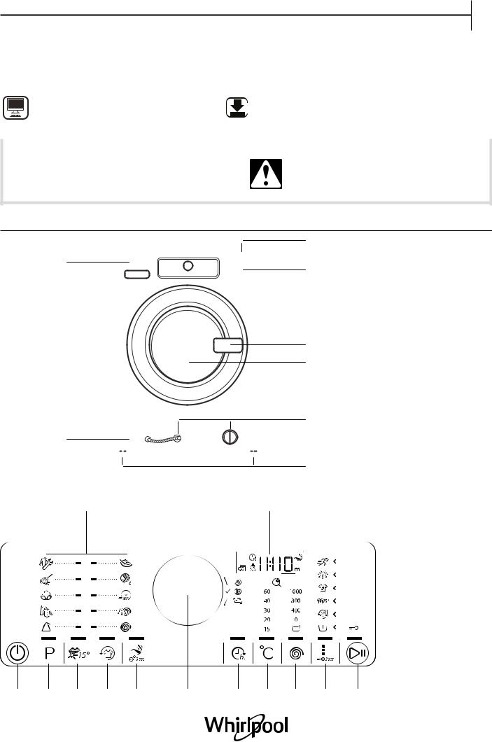 WHIRLPOOL AWG812/PRO Daily Reference Guide