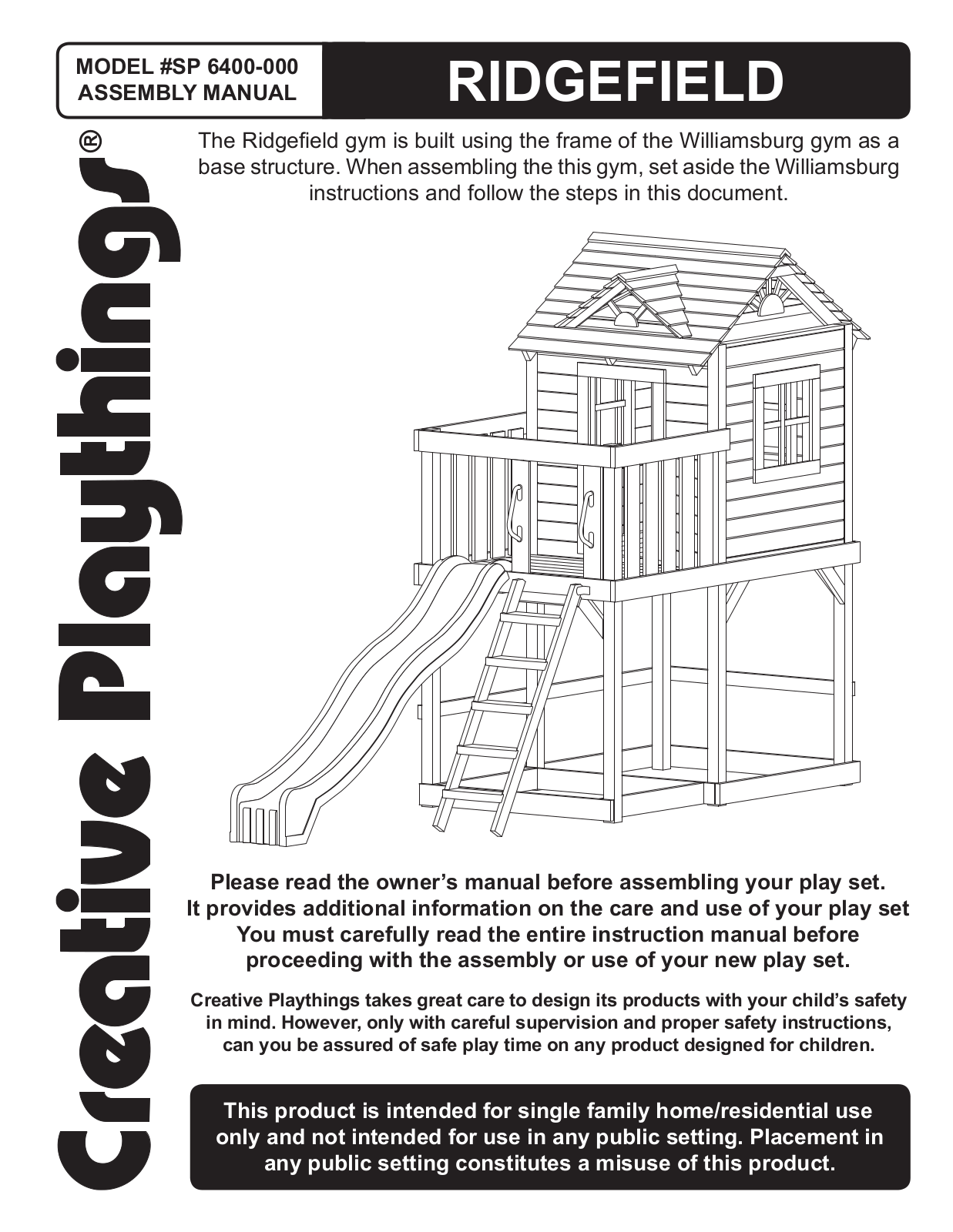 Creative Playthings Ridgefield Assembly Manual - ManualMachine.com