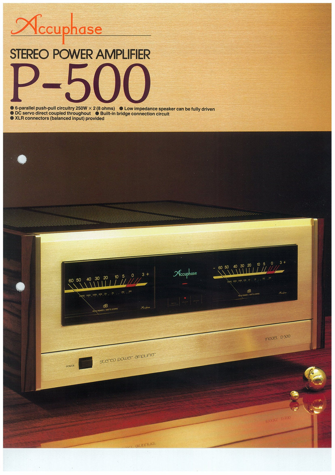 Accuphase P-500 Brochure