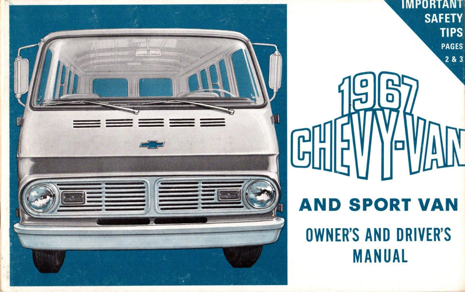 Chevrolet Chevy Van 1967 Operating Instructions