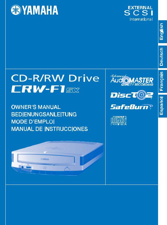 Yamaha CRW-F1SX User Manual