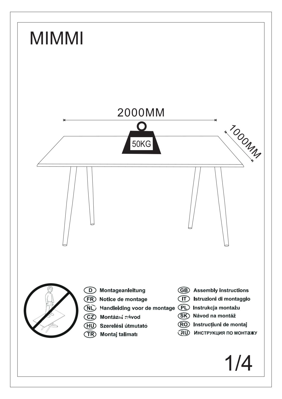 INOSIGN MIMMI Assembly instructions - ManualMachine.com