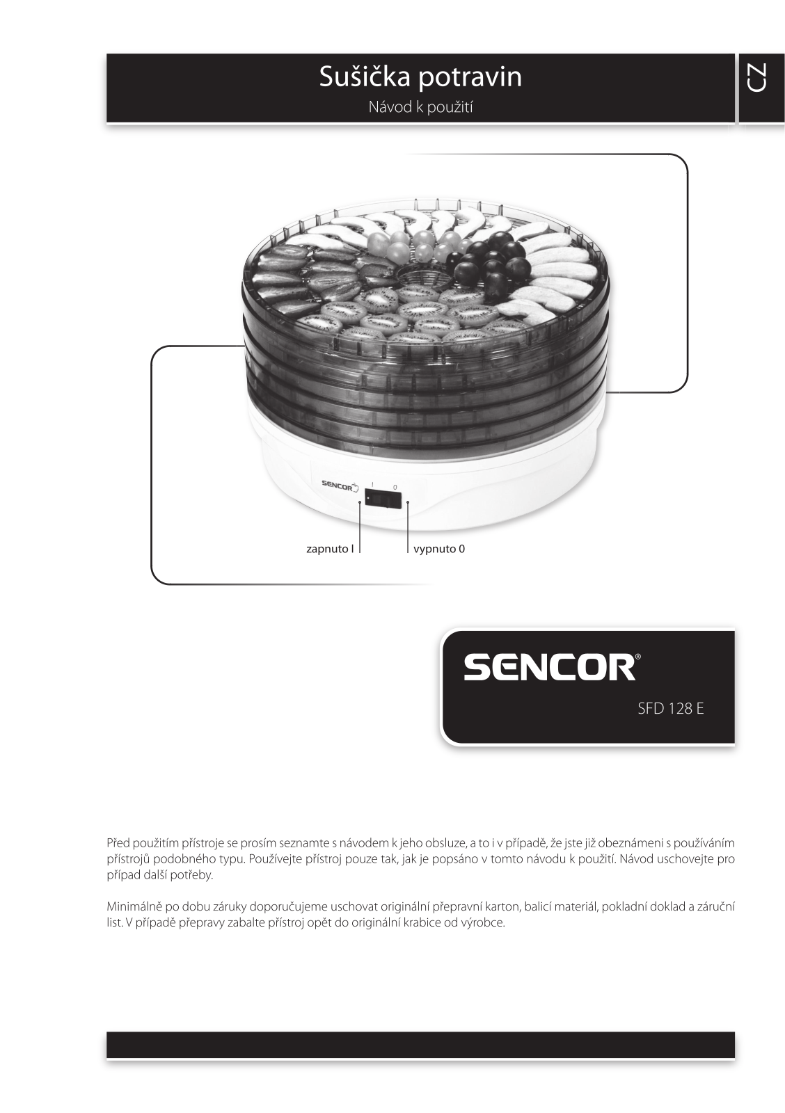 Sencor SFD 128E User Manual