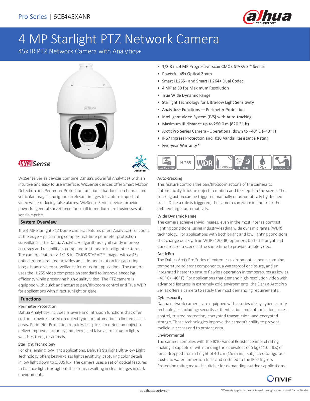 Dahua 6CE445XANR Datasheet