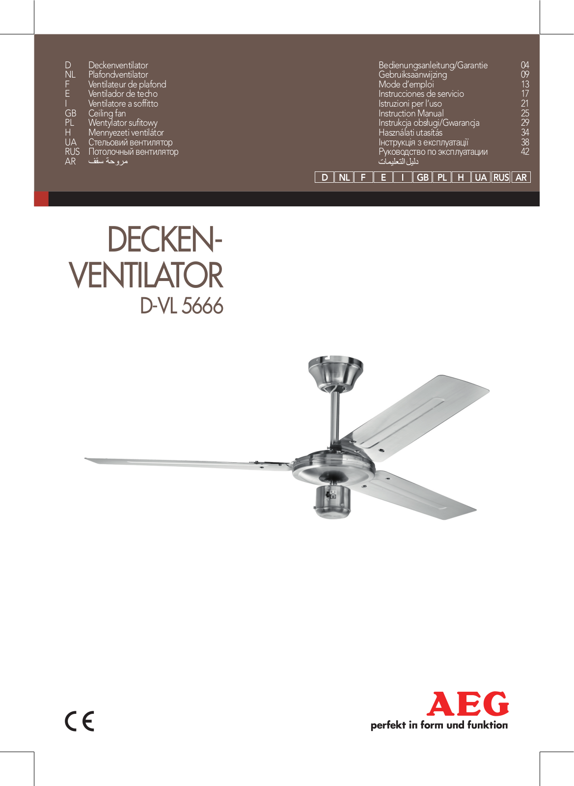 AEG D-VL 5666 operation manual