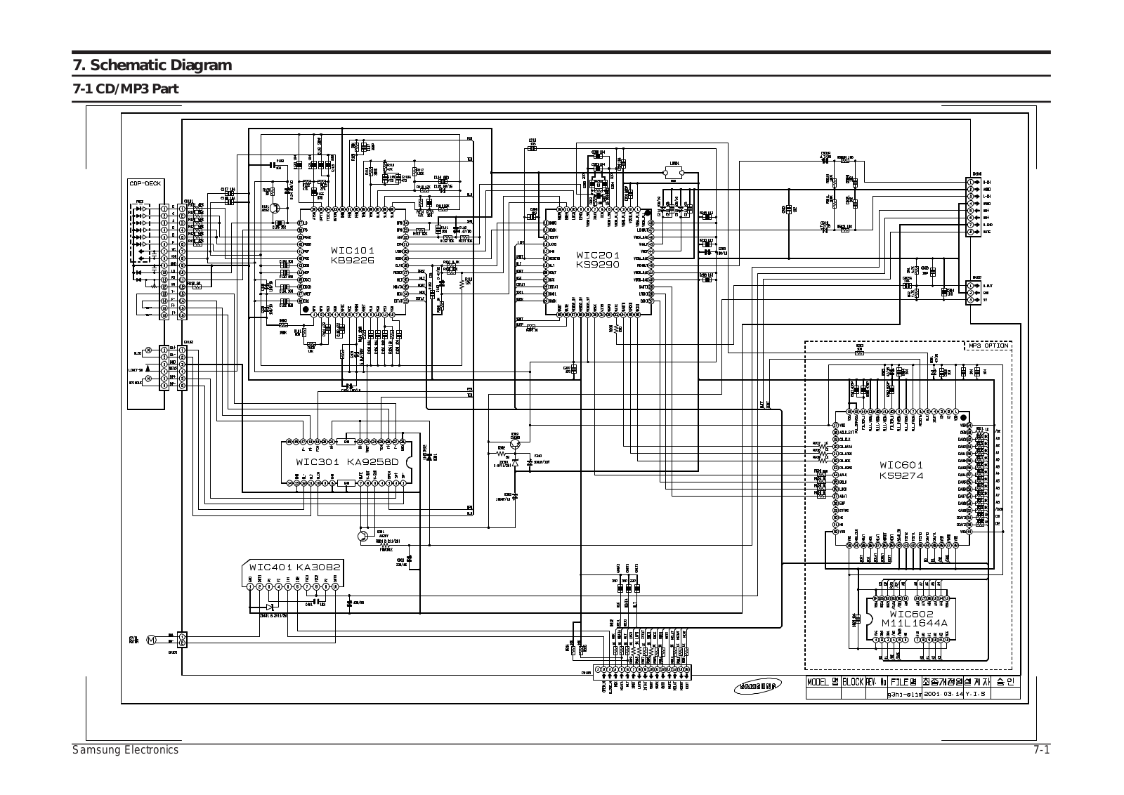 SAMSUNG MM-ZL7 Schematic Diagram