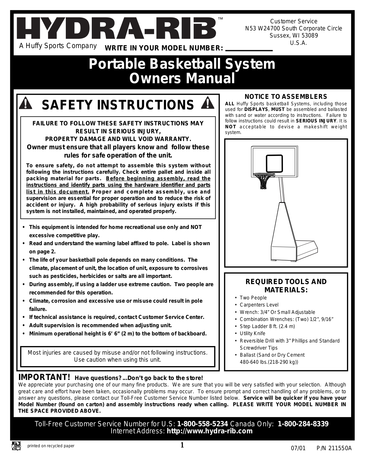 Huffy NT9110 User Manual