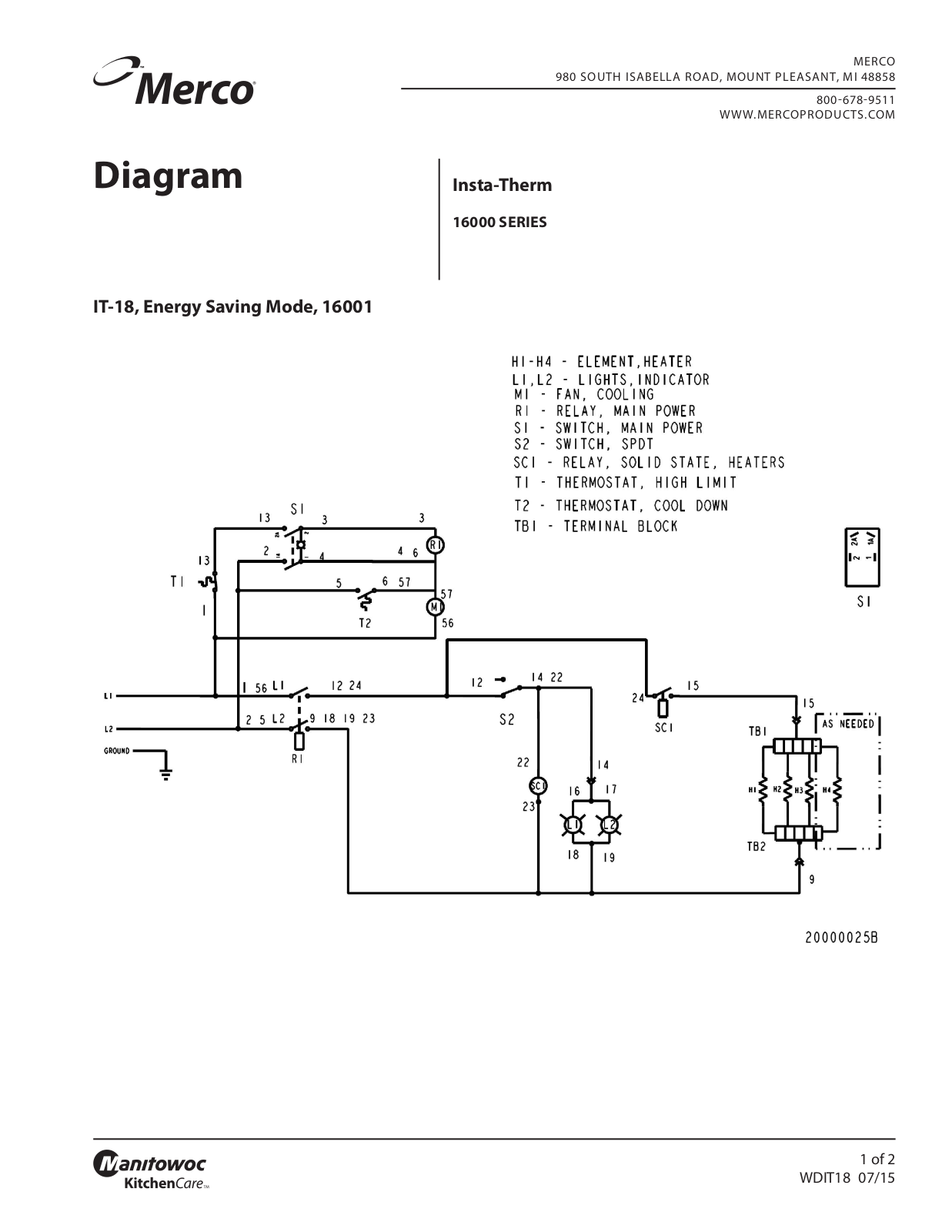 Merco 16001 User Manual