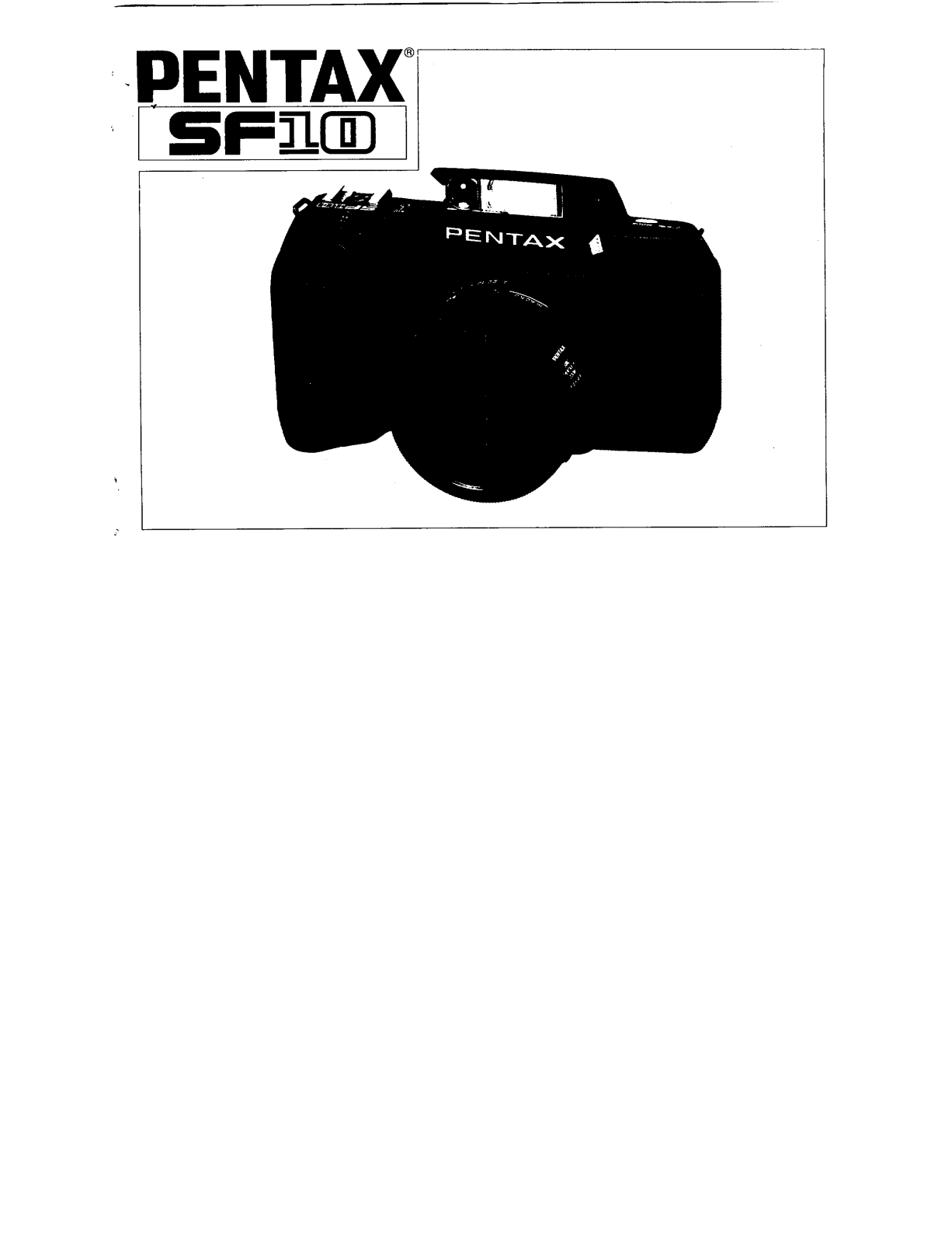 Pentax SF-10 Instruction Manual