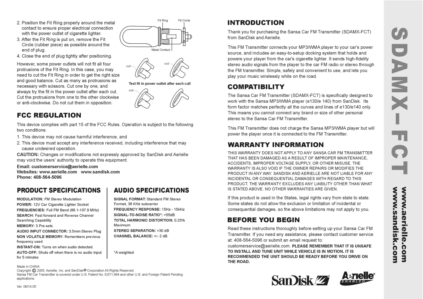 Aerielle ATBPA5V350 User Manual