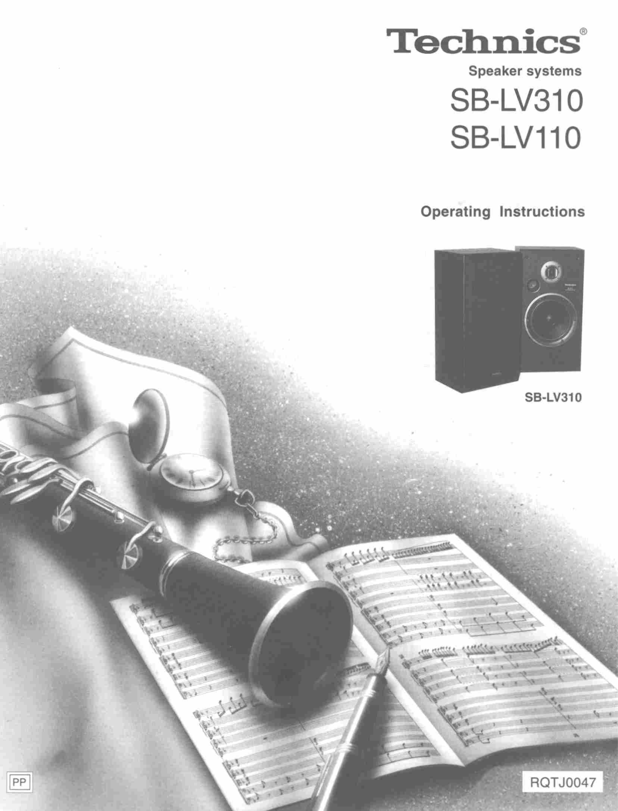 Technics SB-LV310, SB-LV110 Owners Manual
