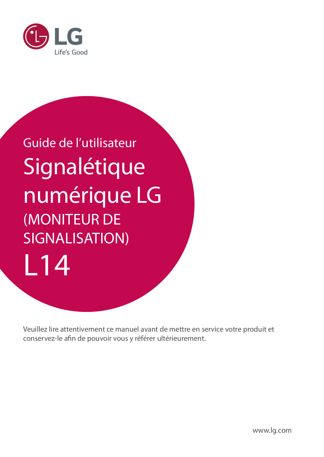 LG 84WS70BS-B User guide