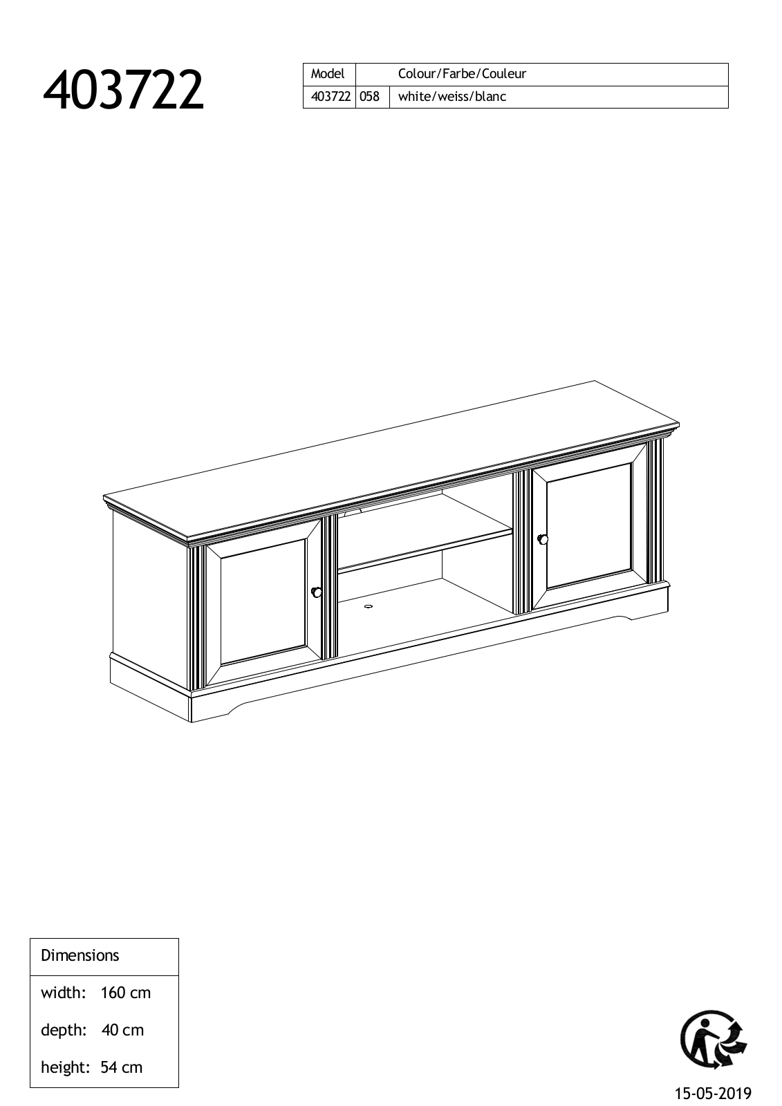 Home affaire Venice Assembly instructions