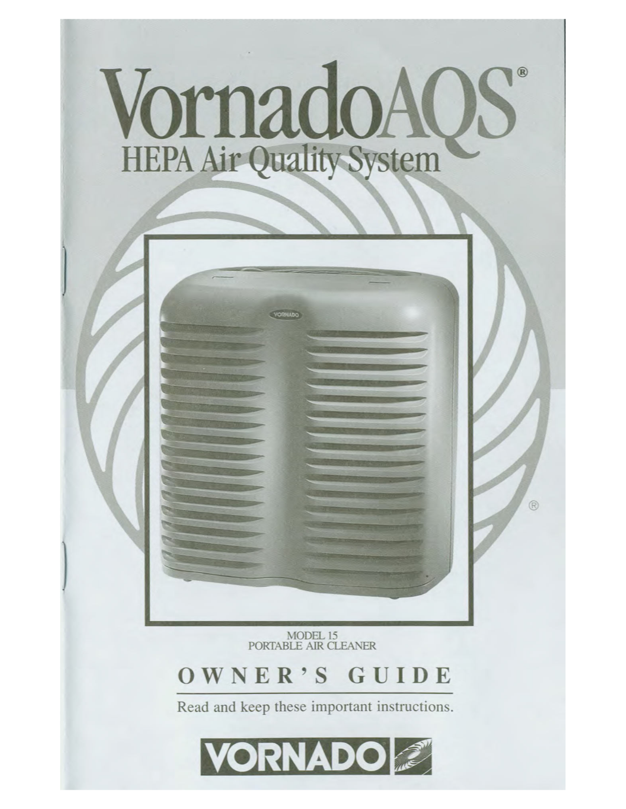 Vornado 15 User Manual