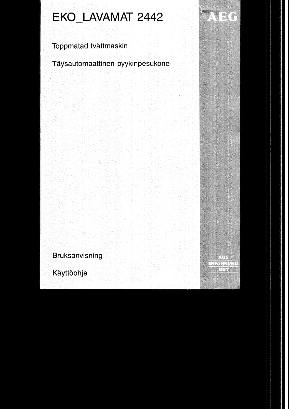 AEG LAV2442 User Manual