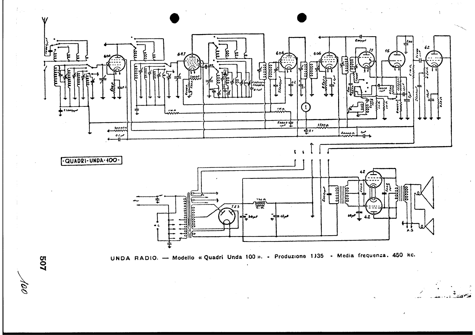 Unda Radio 100 schematic