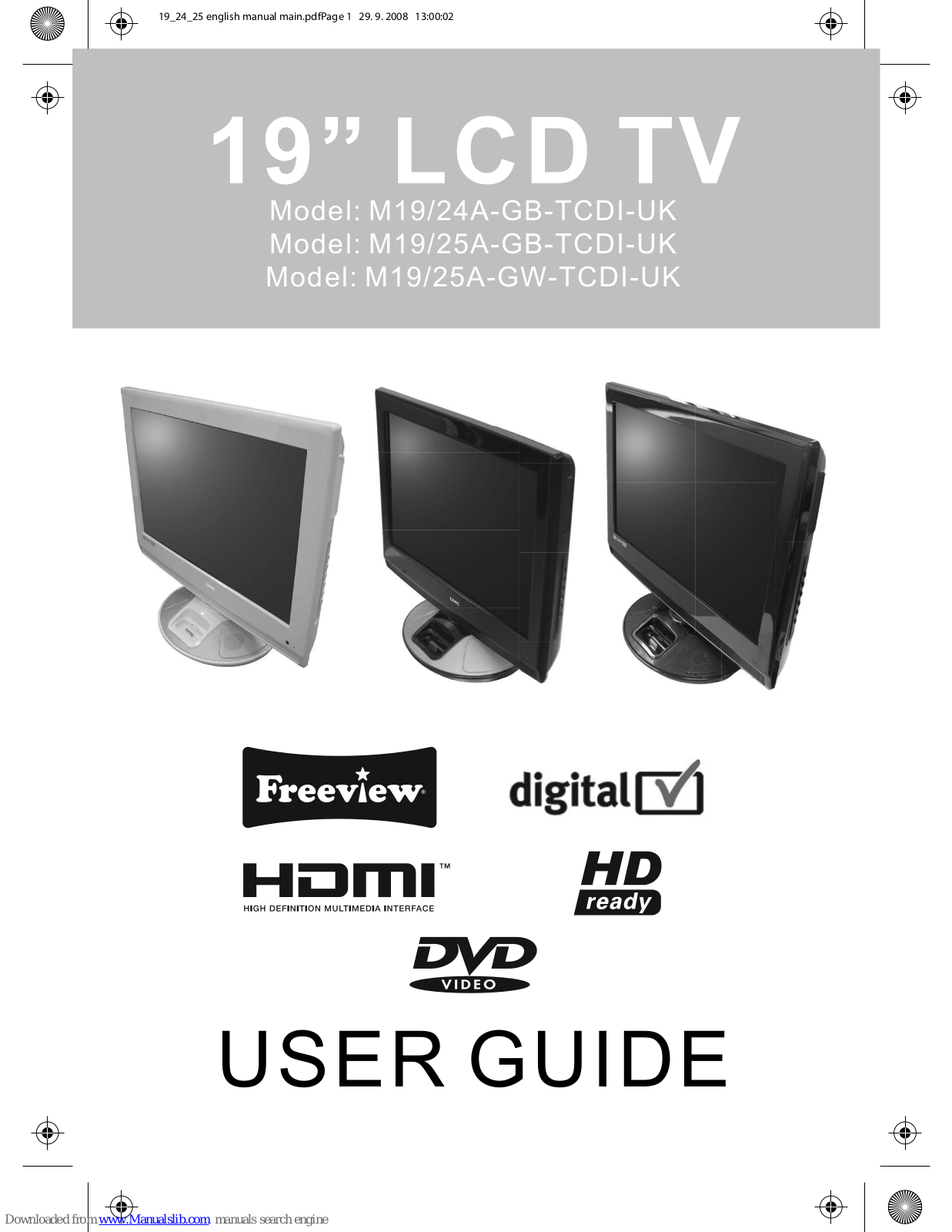 Sky media M19/24A-GB-TCDI-UK, M19/25A-GB-TCDI-UK, M19/25A-GW-TCDI-UK User Manual