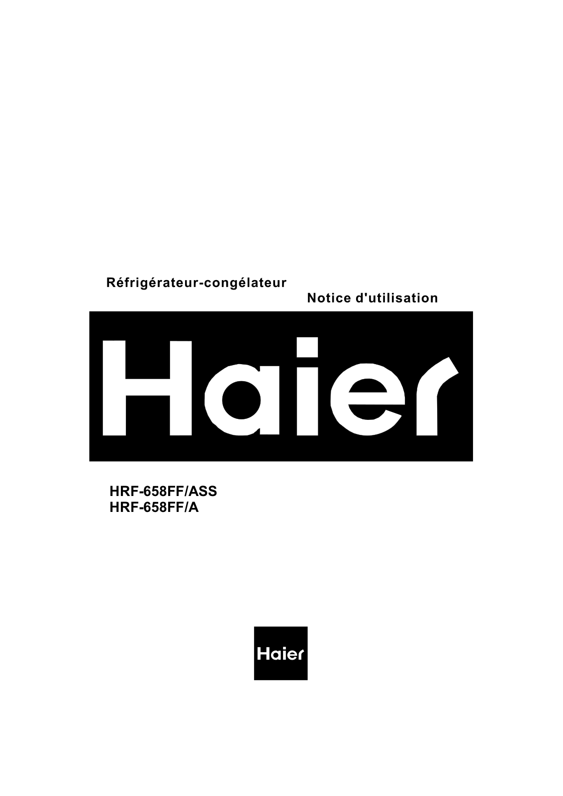 HAIER HRF-658FF-ASS User Manual