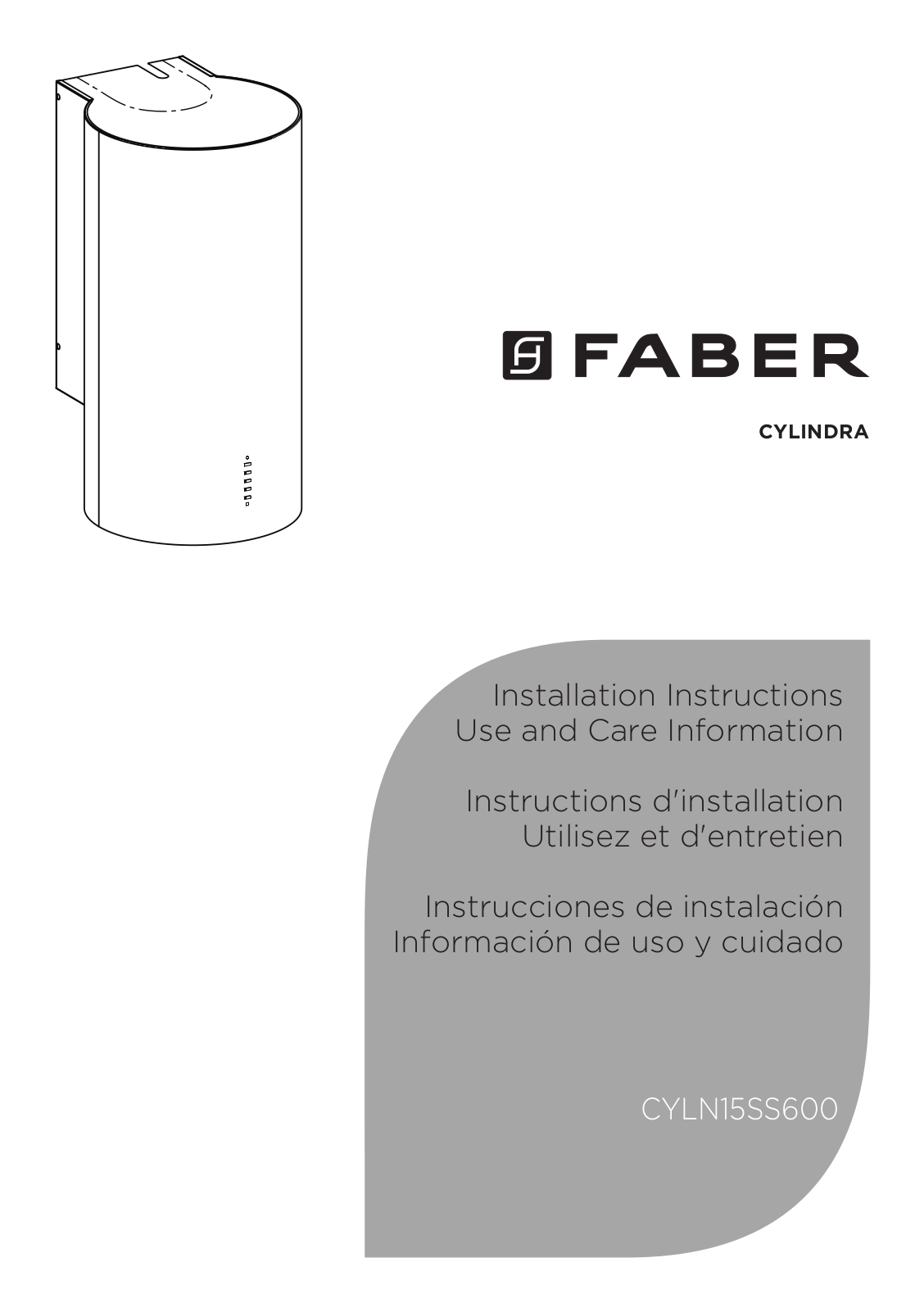 Faber CYLN15SS600 Maintance Manual