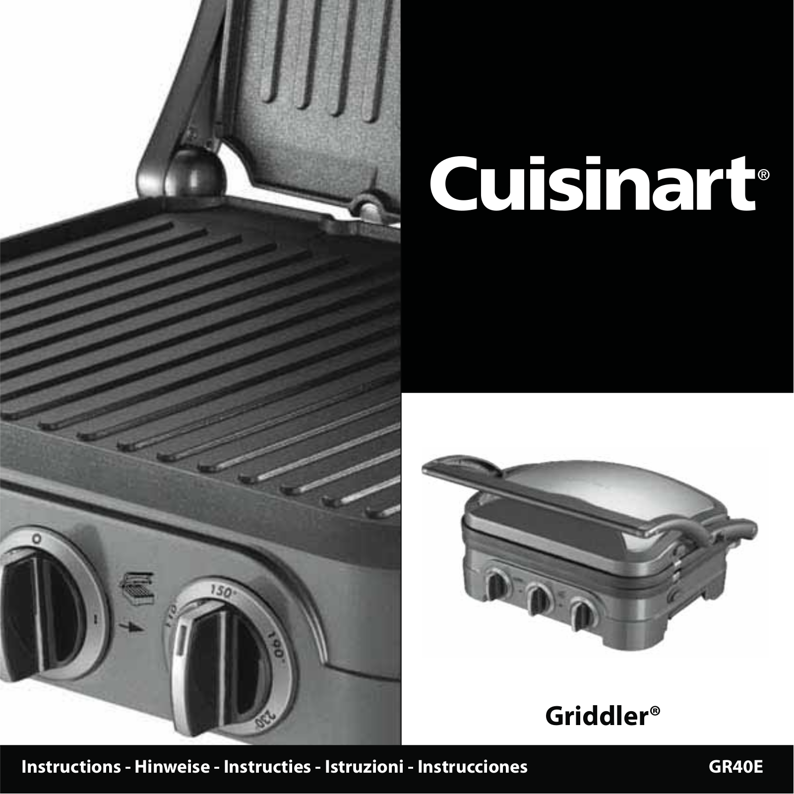 Cuisinart GR40E User Manual