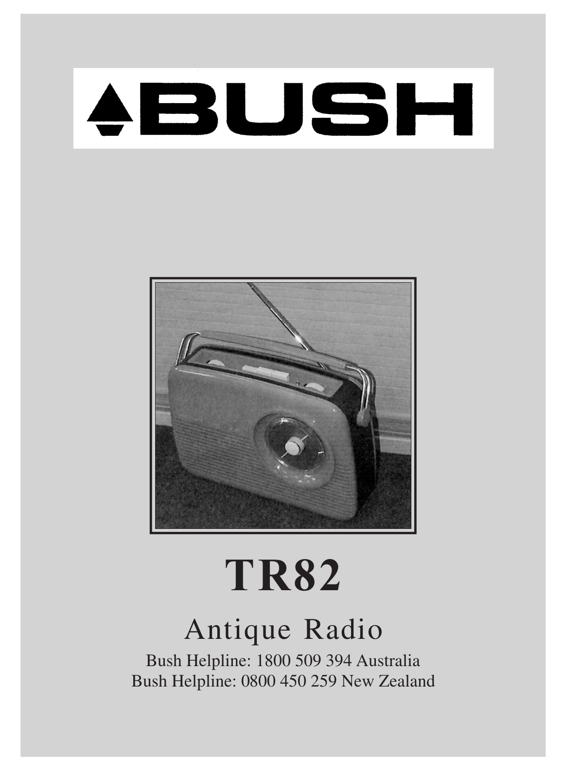 Bush TR82 User Manual