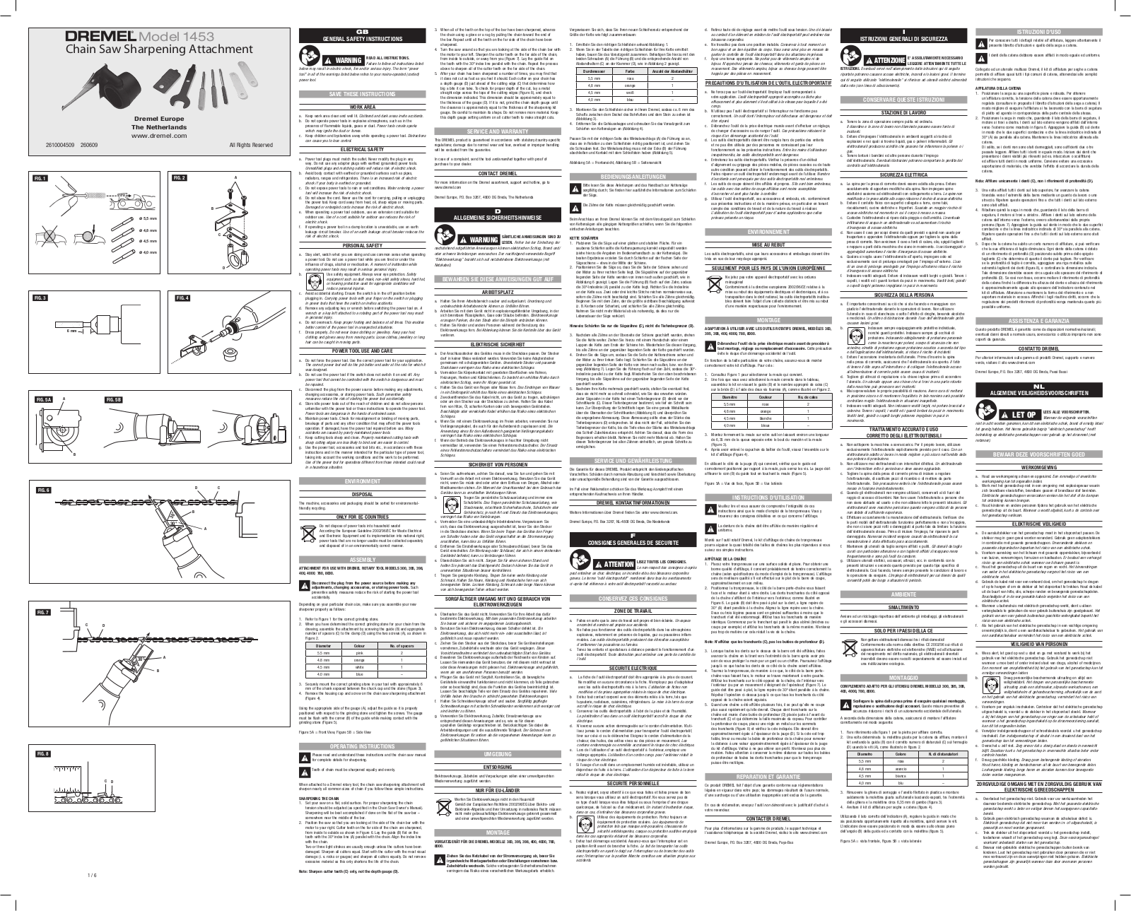 DREMEL 1453 User Manual