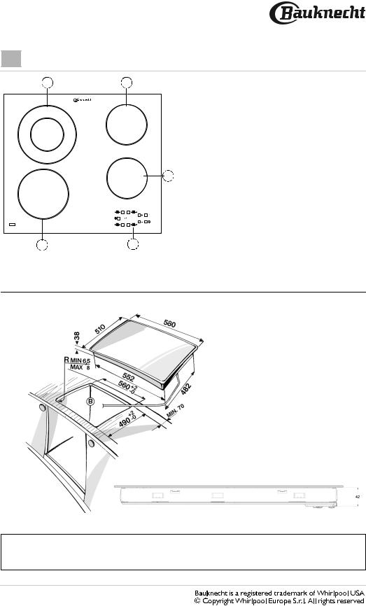 bauknecht ETPS 8460 PRODUCT SHEET