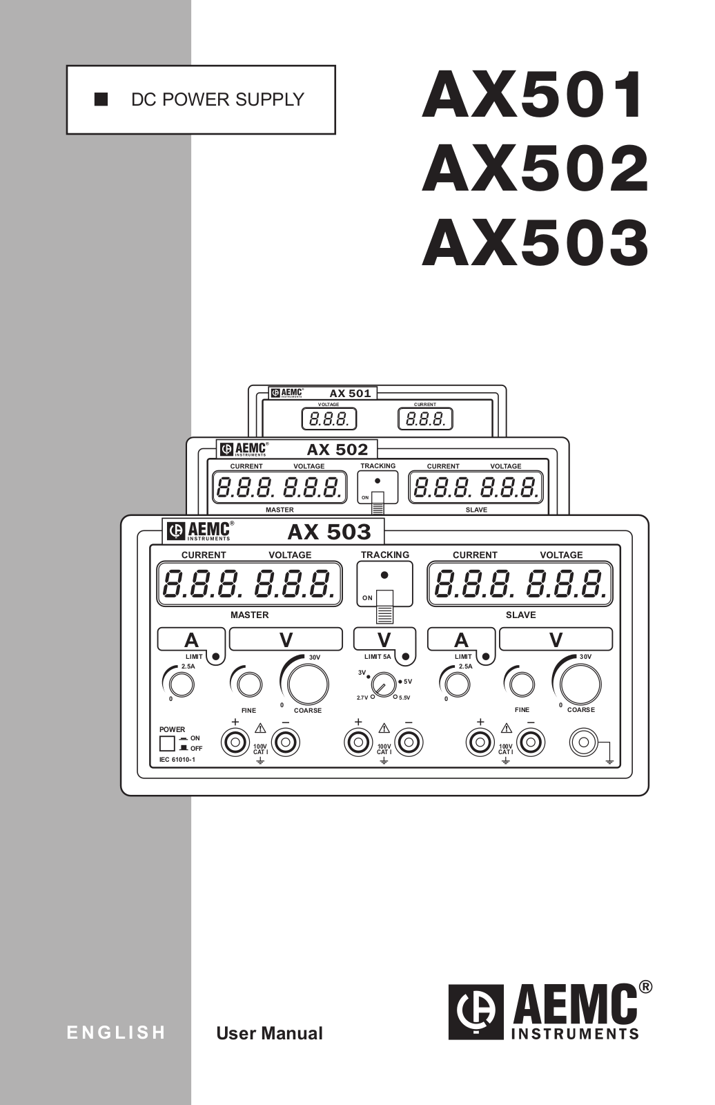 Aemc instruments AX503, AX502, AX501 User Manual