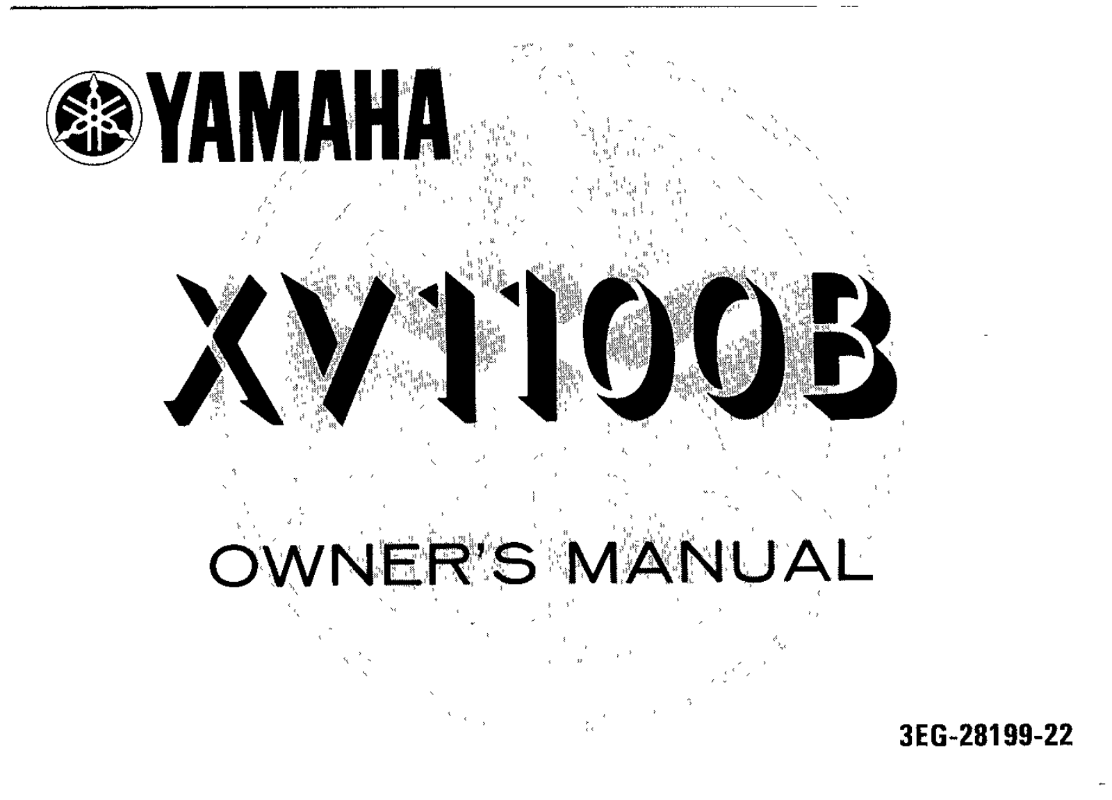 Yamaha XV1000 B 1991 Owner's manual