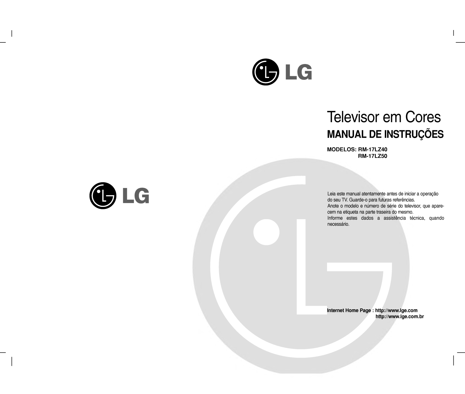 Lg RM-17LZ40, RM-17LZ50 User Manual