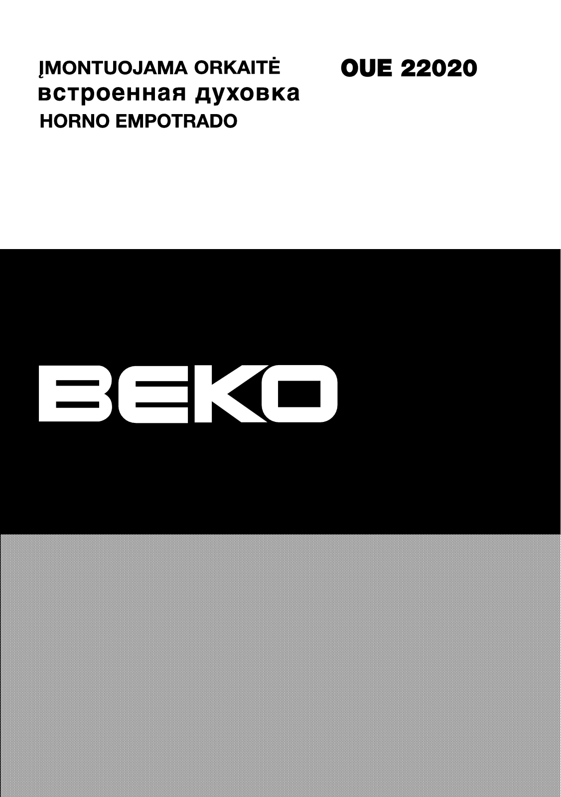 Beko OUE22020 User manual
