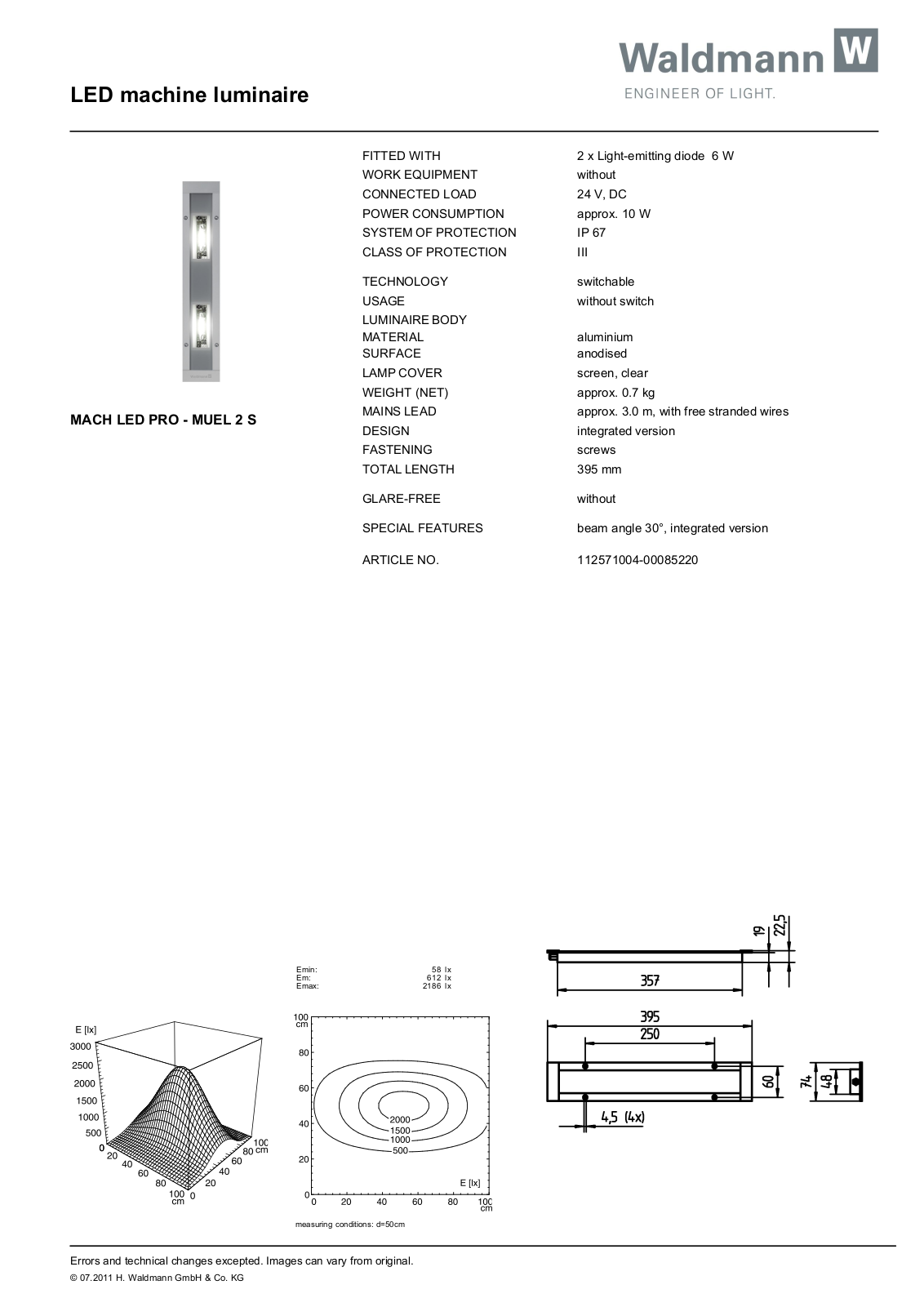 Waldmann 112571004-00085220 Information guide