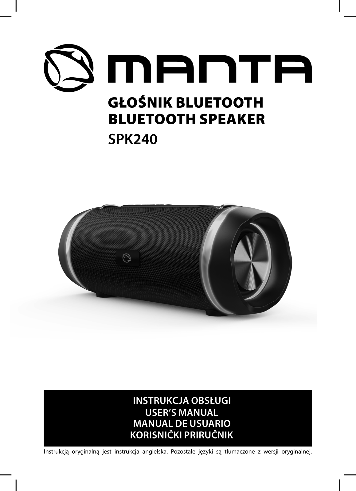 MANTA SPK240 User guide - ManualMachine.com