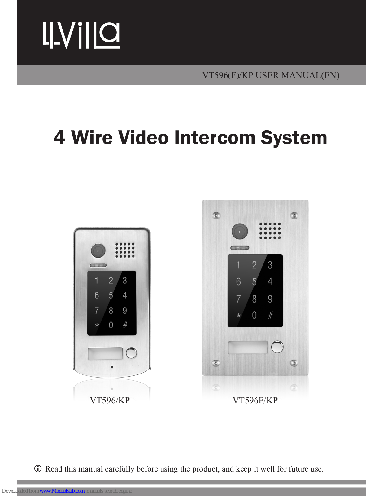 V-Tec VT596/KP, VT596F/KP User Manual