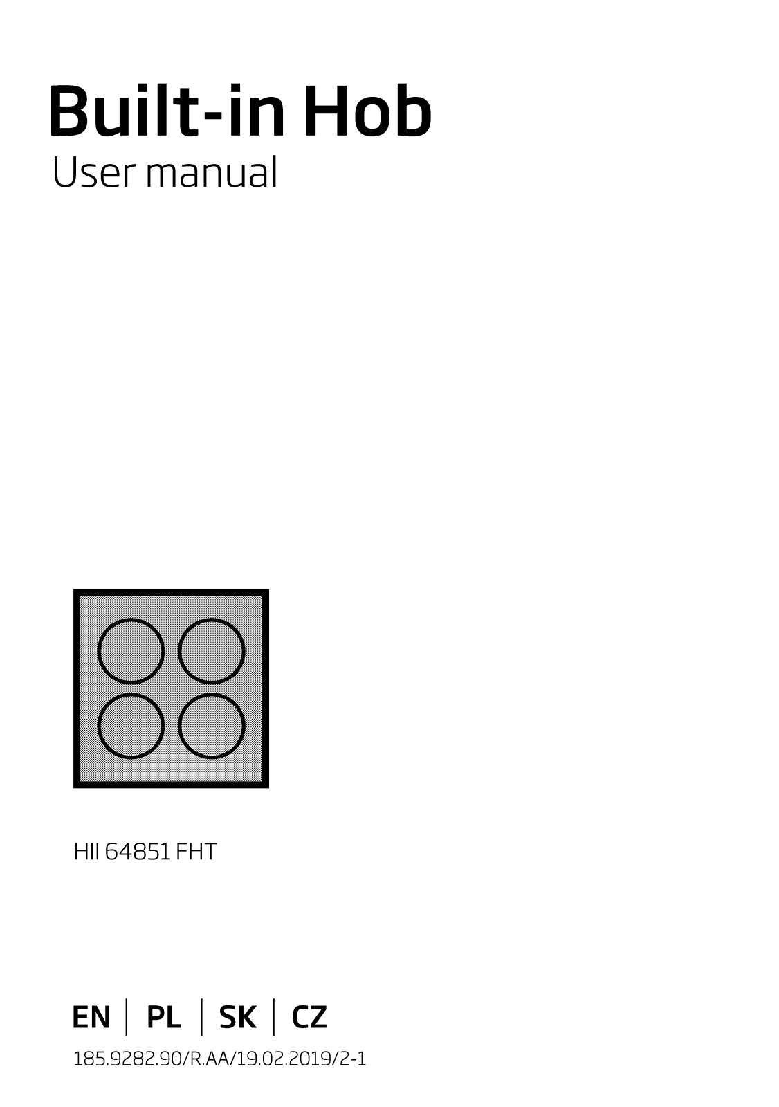 Beko HII 64851 FHT User manual