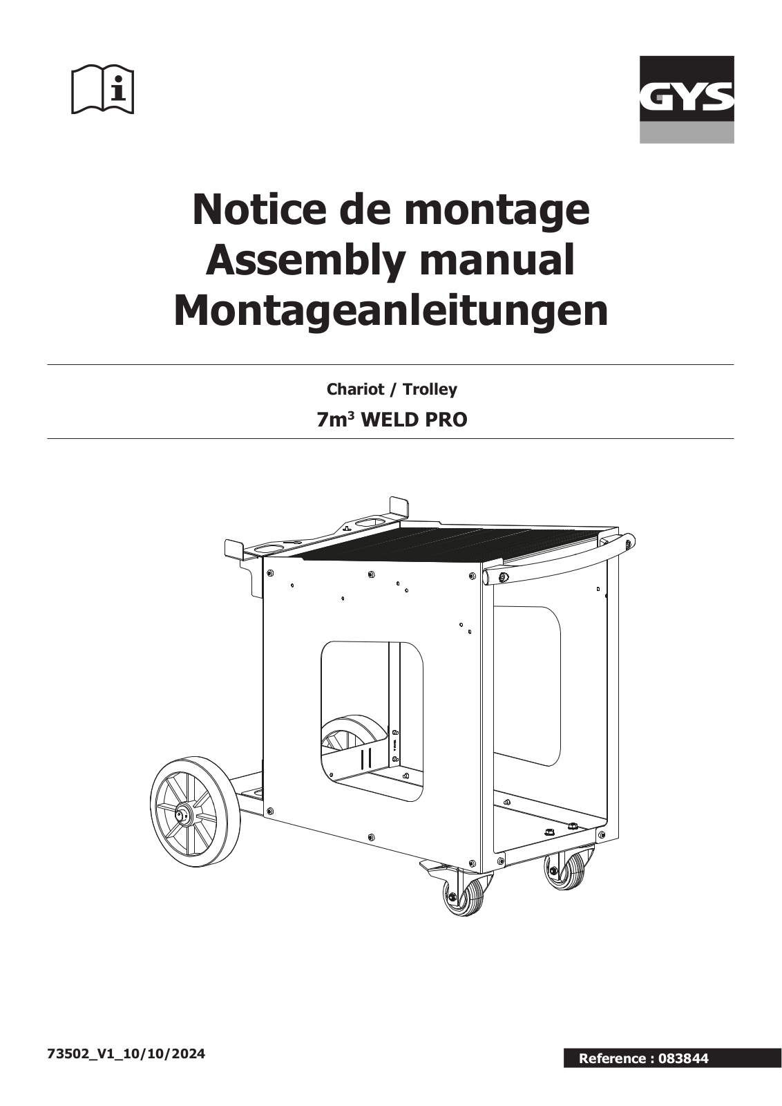 GYS TROLLEY 7m³ WELD PRO User guide - ManualMachine.com